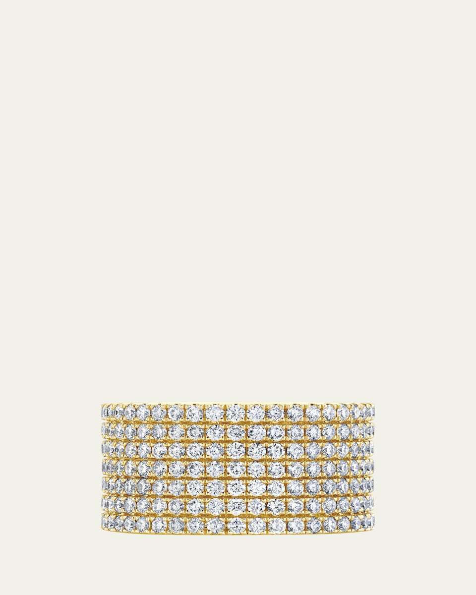 18k Yellow Gold Disco Band